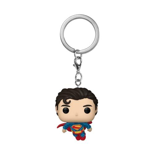 Funko Pop! Keychain: Superman 2025- Superman - Mini Figura in Vinile da Collezione Novità Portachiavi - Riempitivi per Calze - Idea Regalo - Merchandising Ufficiale