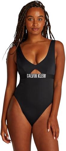 Calvin Klein Donna Costume da Bagno One Piece Schiena Scoperta, Nero (Pvh Black), S