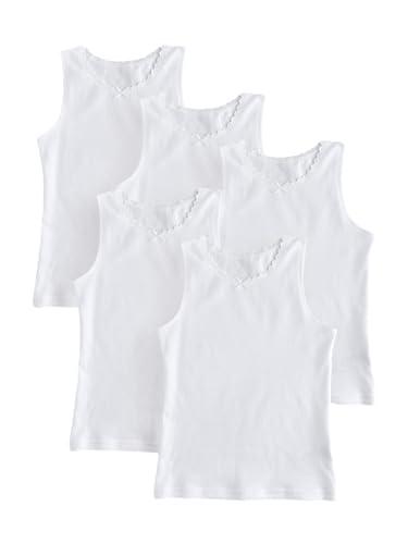 NEXT Confezione da 5 canotte con finiture in pizzo Bianco 3 Anni