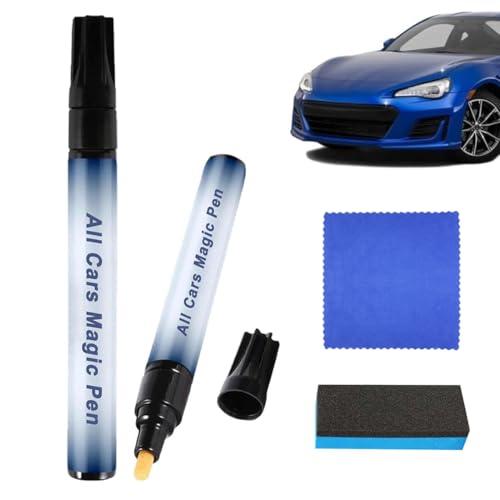 2 pezzi Generisch Auto Held Magic Pen, Magic Pen Autoheld, Penna Magica Per Riparazione Graffi Auto Pennarello Impermeabile Per Ritocco E Rimozione Graffi Per Auto, Camion E Moto
