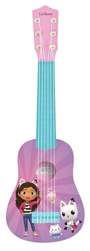 Lexibook, Gabby's Dollhouse, My first guitar for children, 6 nylon strings, 53 cm / 21'', Guide included, Pink, K200GDH