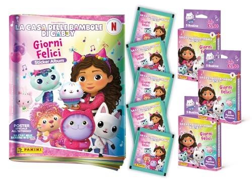 La Casa delle Bambole di Gabby: Giorni Felici - Sticker Collection - Super Starter Pack Panini [Album + 20 Bustine]