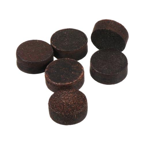 PATIKIL 11mm Biliardo Stecca Punte, 6pz Biliardo Biliardo Stecca Punte Biliardo Stecca Sostituzione Punta Snooker Stecca Punte per Biliardo Stecca, Marrone