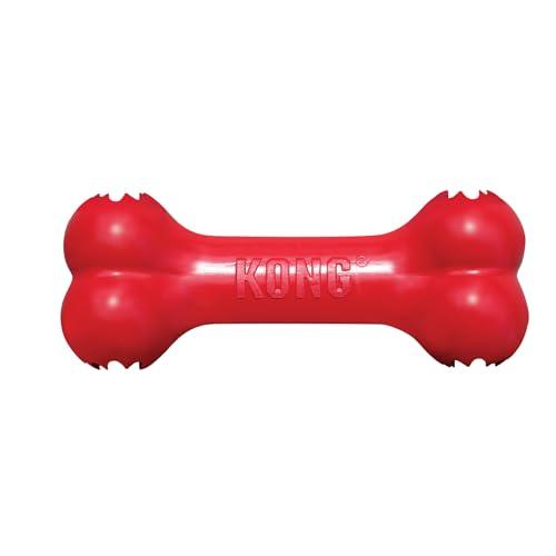 KONG Goodie Bone - Osso Classico In Gomma Naturale - Dispensatore Di Biscotti per Cani - Rosso - Per Cani Piccoli