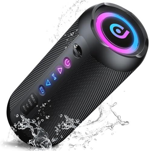 taopodo Cassa Bluetooth Portatile 30W, Potente Altoparlante Bluetooth, Doppio basso driver, 30 Ore di Autonomia, IP7 Impermeabile Speaker Bluetooth, RGB Luci, TWS Accoppiamento, AUX, TF Scheda, Nero