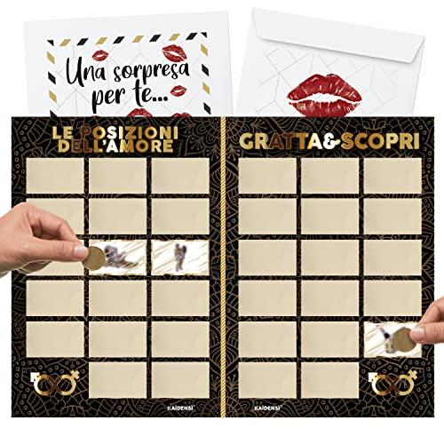 Idea Regalo San Valentino Originale per Lui – Calendario Posizioni dell’Amore Gratta e Vinci
