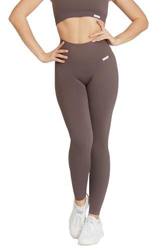 FGM04 Donna - Leggings all-Up (IT, Testo, XS, S, Regular, Regular, Standard, Potato)