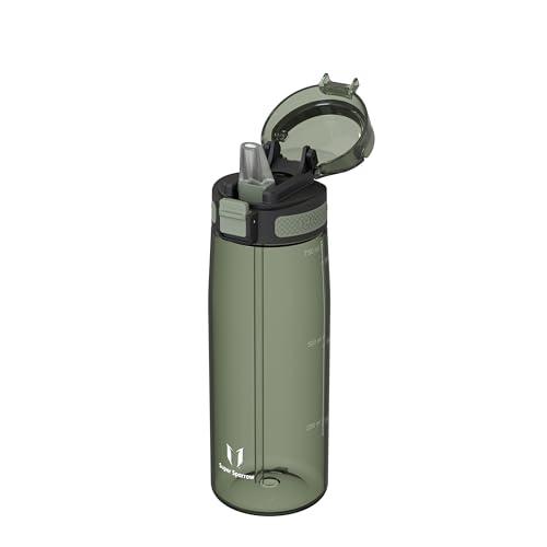 Super Sparrow Borraccia - 750ml - TouchSip Sportiva Bottiglia - Tritan Senza BPA, a Prova di Perdite - Borracce con Cannuccia Ideale per Scuola e Sport