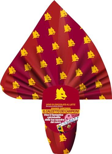 uovo pasqua ROMA giallo rosso calcio + sorpresa ufficiale partecipa al concorso vinci abbonamento allo stadio 180 gr ICAM senza glutine