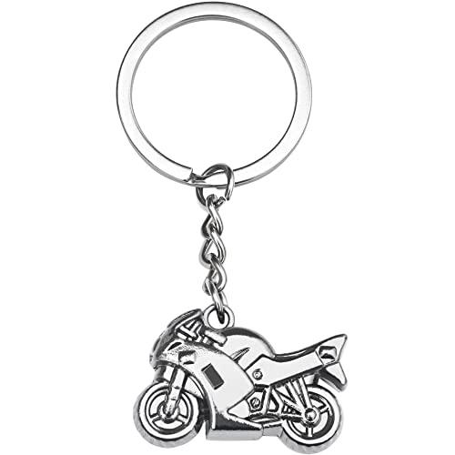 TRIXES Portachiavi moto – Portachiavi in metallo per moto – Regalo per uomo e donna – Accessori chiave per bambini Formula 1