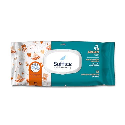 Salviette Umidificate per Neonati 12x72 Pz Pop-Up Argan (864 Salviette) - Accessori e Prodotti per l'Igiene del Neonato, Ideali per il Cambio Pannolino e l'Asilo - Baby Wipes Delicate e Detergenti