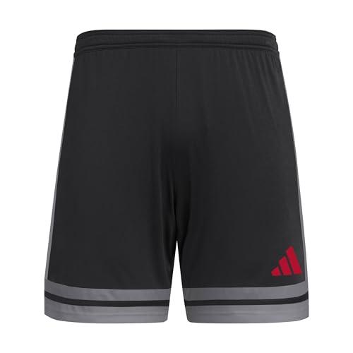adidas Homme SQUADRA25 Short, Black/Team Grey Four/Pure Ruby, L