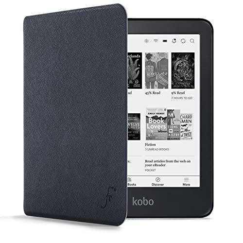 Forefront Cases Custodia per Kobo Aura Edition 2 (2a Generazione 2016) - Custodia Protettiva Magnetica - Smart Auto Sveglia Sonno Funzione - Sottile, Leggero Cover - Blu Marino