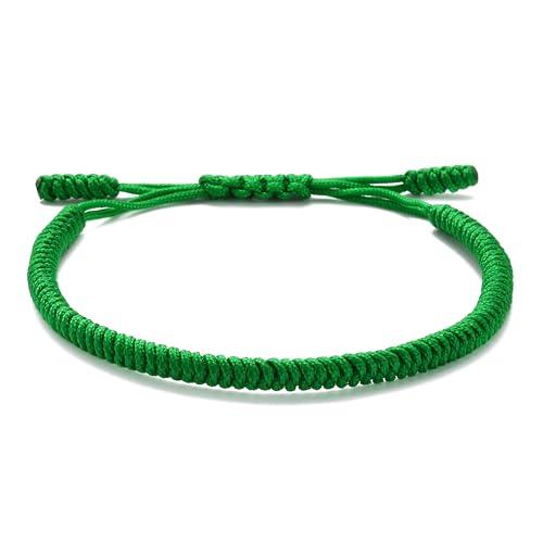 LUCKY BUDDHIST – Portafortuna Braccialetto + Regalo Buddista! Tibetano Amicizia Color Corda Bracciale. Per uomo donna adolescenti. Dimensione regolabile, Fatto a Mano