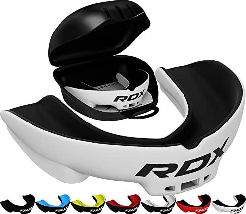 RDX Paradenti Boxe, Paradent per Gli Sport da Unisex Combattimento, Rugby, Football Americano, Kick Boxing, Muay Thai, Karate e MMA, Ideale facilmente adattabile con custodia, Adulti Sopra i 12 Anni