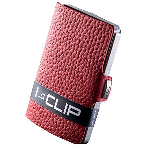 I-CLIP ® Original Pelle Martellata | Portafoglio Uomo in Pelle | Mini Porta Carte di Credito | Portatessere Tascabile Piccolo Slim | Idea Regalo Uomo | Wallet Originale da Collezione