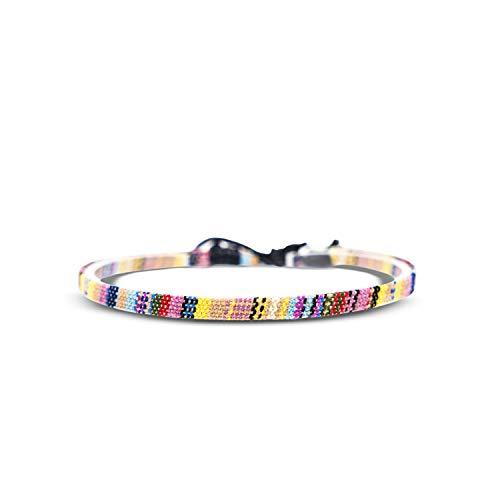 Made by Nami Braccialetto Surfer Boho Donna e Uomo - Accessori Fatti a Mano per Festa in Spiaggia - Etnico Hippie - 100% Impermeabile e Regolabile - Amicizia Ragazze
