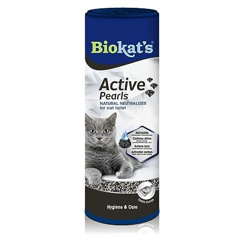 Biokat's Active Pearls, Complemento lettiera con carbone attivo, migliora la cattura e l’assorbimento degli odori della lettiera, 1 scatoletta, 1 x 700 ml