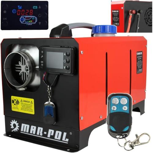 IMJ-Global - Riscaldatore a Gasolio Portatile (12V/230V, 12KW) Riscaldatore Diesel Generatore Aria Calda Gasolio per Camper, Tenda, Campeggio, Parcheggio, Dotato di Monitor LCD con Telecomando