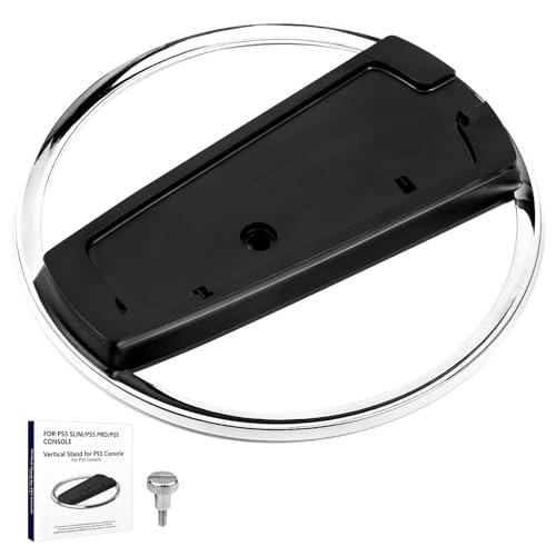 Zorplex Supporto verticale per PS5/PS5 Slim/PS5 Pro, Durevole Base Verticale con Tappetini Antiscivolo, Accessori per console Playstation, Compatible avec Playstation 5 (Digital e Disco)