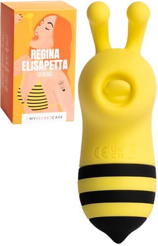 MySecretCase Vibratoreper Donna Clitoride, Stimolatore Clitoride Femminile, Lecca Clitoride Femminile, Vibratoreper Donna Piccolo, 10 Livelli di Intensità, Vibratore Lingua Regali di San Valentino