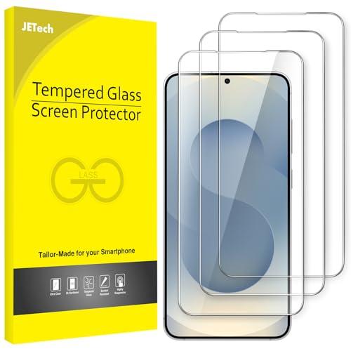 JETech Pellicola Protettiva per Samsung Galaxy S25 5G, Vetro Temperato Film, Compatibile ID Impronte Digitali, HD Chiaro, Pacco da 3