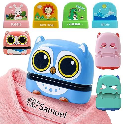 Timbro Personalizzabile, Timbro Personalizzato Vestiti Bambini, Timbri per Bambini, Set Asilo Personalizzato Con Nome, Timbri Per Segnare Vestiti, Libri E Oggetti