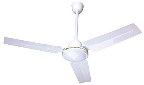 Ardes CLOUD 90 Ventilatore da Soffitto 70W 90 cm con Oscillazione Automatica, 3 Velocità Silenziose, Mando da Parete Incluso, Design Bianco Neutro e Pale Metalliche