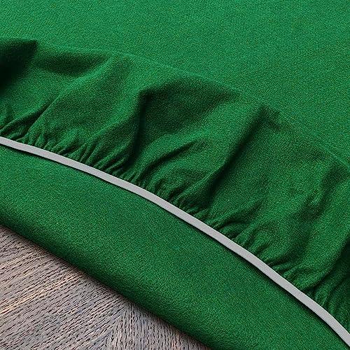 GLHOME Idee per la casa Mollettone Salvatavolo Copritavolo Panno AntiGraffio Verde da Poker - Verde - 135x220