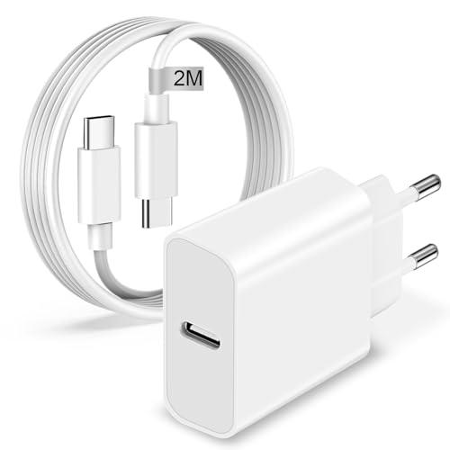 Caricatore iPhone 15 16 Pro Max/15 16 Plus/17/Air,20W Caricatore Rapido USB C Caricabatterie iPhone 15 Alimentatore USB C Adattatore Presa Spina Spinotto Ricarica Rapida per iPhone 15/16,iPad Pro/Air