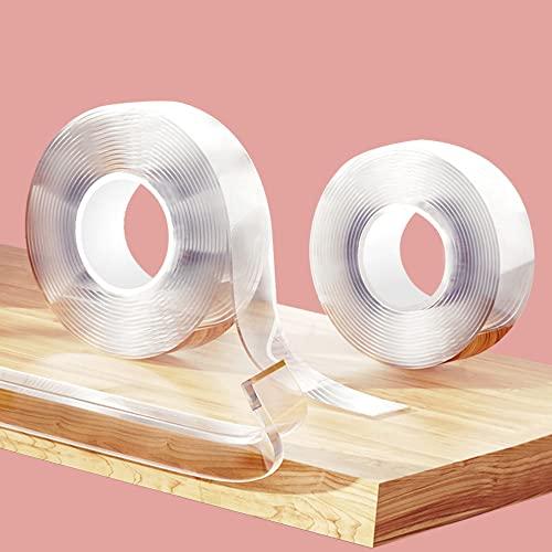 Loiion Protection Bebe de Table et Meuble Trasparente, 10m Pre-nastro Adesivo Extra Forte Nano Tape, Multifunzione non Lascia Tracce,Spesso Bordi Protezione Icurezza dei Vostri Bambini(2cm larghezza)