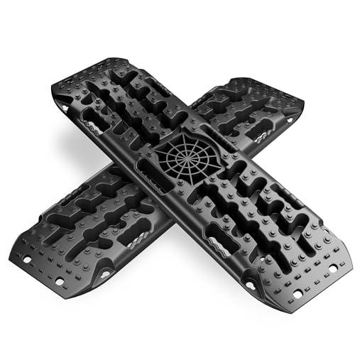 Wiltec Piastre da Sabbia 1063 x 298 x 66 mm, Max 10 t, Set di 2 pedane per Recupero Auto, Fuoristrada roulotte, ausilio in Caso di Neve, Sabbia e Fango
