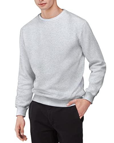 Nuqlo Felpa Uomo Senza Cappuccio | No Logo | Cotone Premium | Basic - Sportivo - Casual | Senza Zip | Semplice Tinta Unita