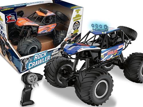 Teorema Giocattoli, Monster Truck Gigante Scala 1:8, Macchina Telecomandata per Bambini, Potente Fuoristrada RC Car Radiocomandata con Luci, Suoni e Batteria Ricaricabile Inclusa