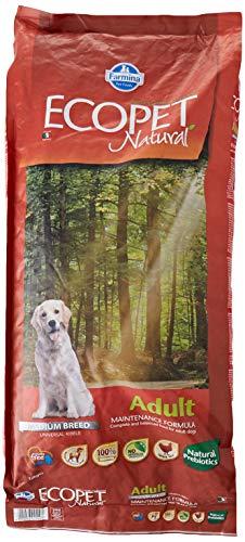 Ecopet natural Adult con Pollo Secco Cane kg. 12-Mangimi secchi per Cani, Multicolore, Unica