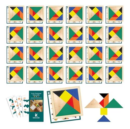 Set di 25 Tangram Gadget Compleanno Bambini Regalini Fine Festa Compleanno Bambini Fantastico Gioco di Puzzle per Bambini Invitati Pensierini Bambini Dopo Festa, Puzzle rompicapo