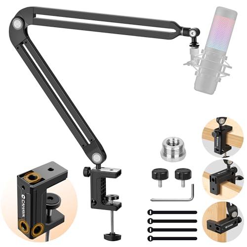CAHAYA Braccio per Microfono Universale Regolabile: Asta per Microfono 360° Girevole Compatibile con Microfoni a Condensatore e Dinamici Shure Blue Yeti Rode Snowball per Studio Registrazione