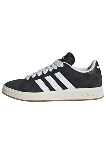 adidas Uomo Grand Court Base 00s Shoes, Core Black/Cloud White/Gum, 43 1/3 EU