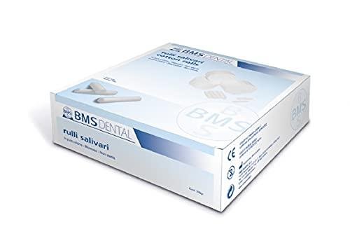 Rulli salivari monouso in puro cotone assorbente, misura 3, diametro 12mm, confezione da 300g