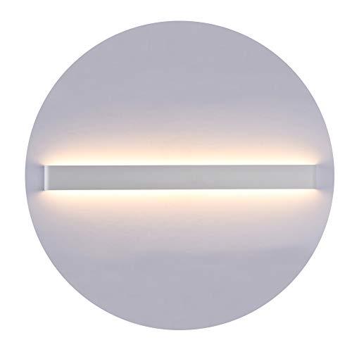 K-Bright 30W Lampada da Parete,IP 44 LED Applique da Parete con Stile Moderno Interni Lampada a Muro,3000K Bianco Caldo,32 pollici,2400 lumen,su giù il raggio di luce,Guscio bianco