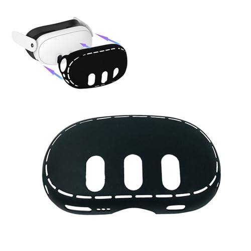 Custodia Protettiva in Silicone per Meta Quest 3 - Shell VR Antiurto e Protezione Completa per Headset, Compatibile con Meta Quest 3 (Nero)