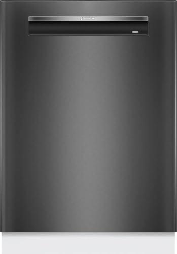 Bosch SMP4ECC72S - Lavastoviglie da 60 cm, serie 4, cassetto portaposate, prodotto in Germania, asciugatura extra, estremamente silenziosa, Green Collection, Home Connect, acciaio nero spazzolato