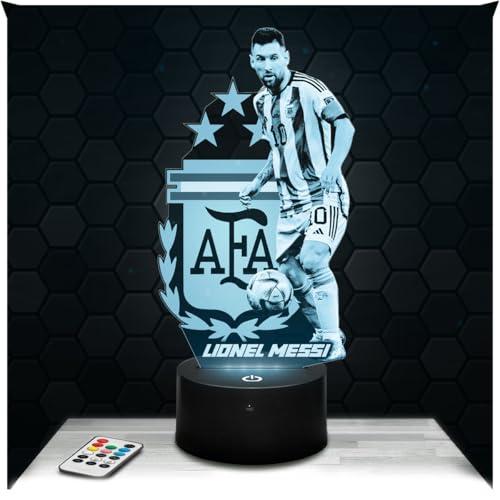 Lampephoto.fr - Lampada 3D L. Messi Argentina, Luce Notturna Tattile L. Messi Argentina, Illusione 3D Led, Idea Regalo di Natale per Ragazzi e Ragazze Lampada da Notte per Bambini o Adulti TOP