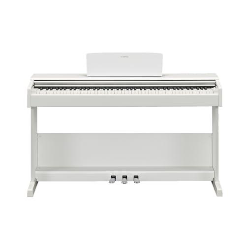 YAMAHA ARIUS YDP-105WH Digital Piano – Pianoforte Digitale da Casa per Principianti e Hobbisti, Design Classico ed Elegante, Suonabilità Autentica di un Pianoforte Acustico, Bianco