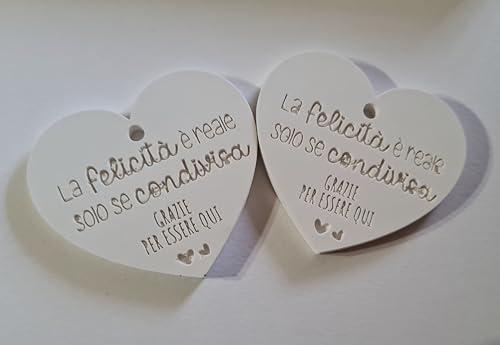 10 pz Gessetti profumati cuore con scritta 