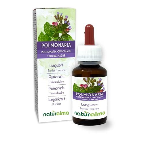 Polmonaria (Pulmonaria officinalis) erba con fiori Tintura Madre analcoolica Naturalma - Estratto liquido gocce 60 ml - Integratore alimentare - Vegano