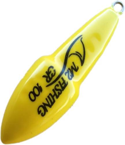 Piombo Giallo Plastificato Pesca Surfcasting Bolentino Piombi Gommati Gialli Con Anello (GR. 75)