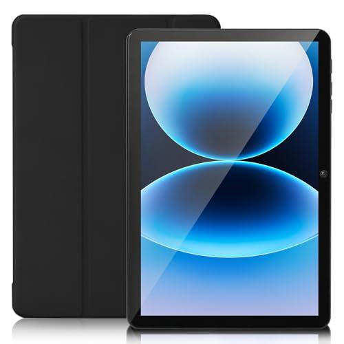 SANNUO Tablet, 10 Pollici Android 15 Tablet, Processeur Octa-Core Ultra, 30GB RAM 128GB ROM (2TB Espandibili), Schermo HD IPS, Wi-Fi 5G Rapide, Widevine L1, 6000mAh, 13MP+5MP, Custodia inclusa-Nero