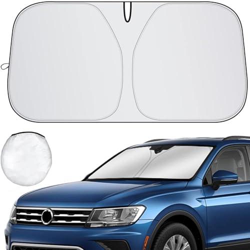 Ventdest Parasole per Parabrezza Anteriore, Pieghevole Parasole Auto Parabrezza Interno, Parasole Auto Anteriore Contro i Raggi UV, Adatto la Maggior Parte dei Veicoli