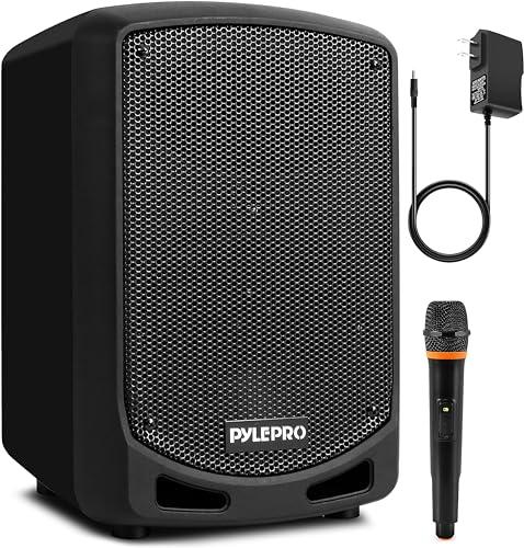 Pyle Cassa Bluetooth Portatile, Potente 600 Watt, Karaoke Speaker, Microfono Wireless, Registrazione Audio, Batteria, Altoparlante Bluetooth USB/SD